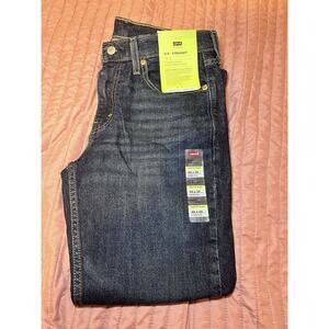 *BRAND NEW* Levi's 514 Jeans Men's Blue Straight Dark Wash Denim Stretch 30x32